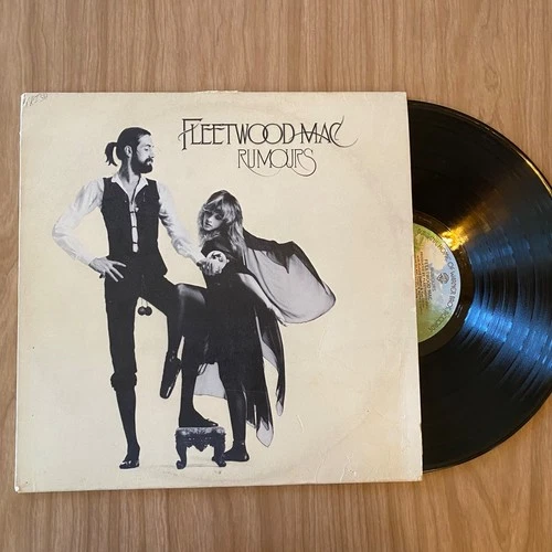 Fleetwood Mac Rumours 1977 1st Press Vinyl LP Record + Insert Textured Win Press
