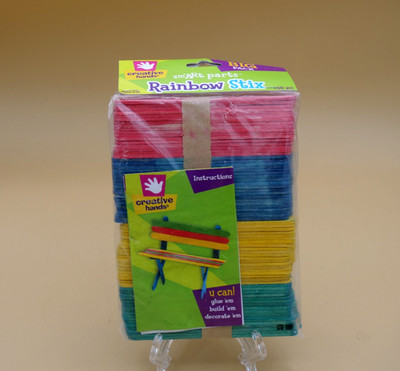Creative Hands Sm'Art Parts Craft Rainbow Stix (150 Pieces), 4.5'' NEW!