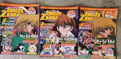  3x Zeitschrift kids ZONE YU-GI-OH- RETRO GUT ERHALTEN