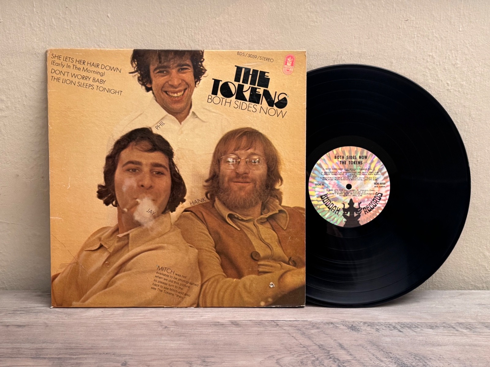 THE TOKENS BOTH SIDES SURF ROCK POP DOO-WOP BUDDAH RECORDS LABEL VINYL LP EX+