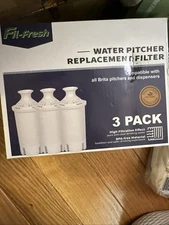 Fil-Fresh NSF Certified Pitcher Water Filter, Replacement 3 Pack Sealed Inside