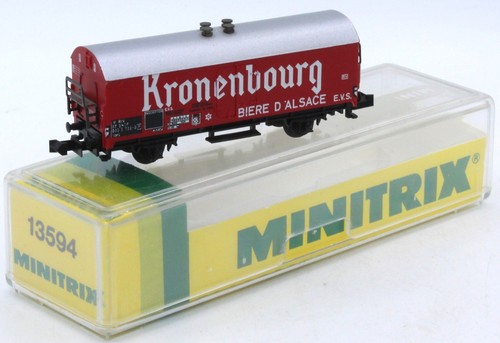 Minitrix 13594 SNCF Kühlwagen / Bierwagen "Kronenbourg" OVP Spur N | Condition: Gebraucht