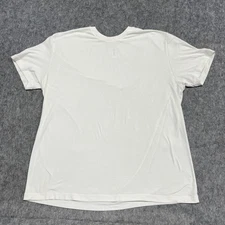 Skims Shirt Womens XL White Cream Modal Cotton Stretch Crewneck Tee Soft Basic