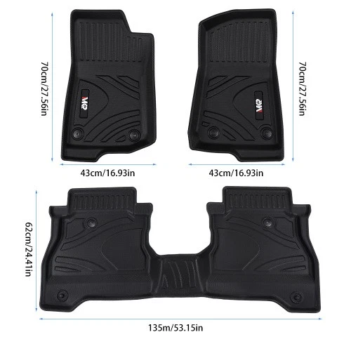 Premium 3D TPE Car Mats Trunk Mat for 2022 Plus Jeep Gladiator JT Model Foto 2 de 4