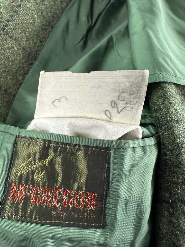 Veste De Chasse Ratcatcher Tweed Vert – Homme 40R – Hacking Jacket UK