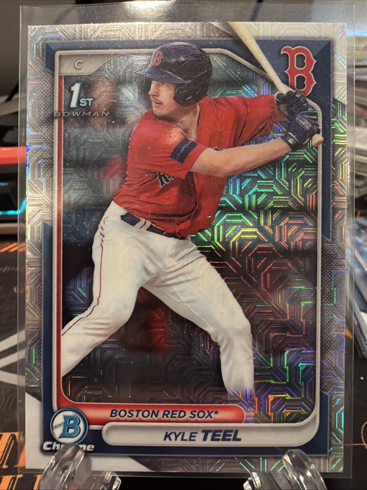 2024 Bowman - Chrome Prospects Kyle Teel #BCP-48 Mojo Refractor (RC)