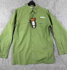 Habit Fishing Shirt Mens S Vineyard Green UPF 40 Solar Factor Coastal Villa NWT