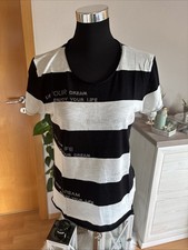 Wunderschöner Key Largo Pulli Schwarz/ Beige Gr 40 Wie Neu