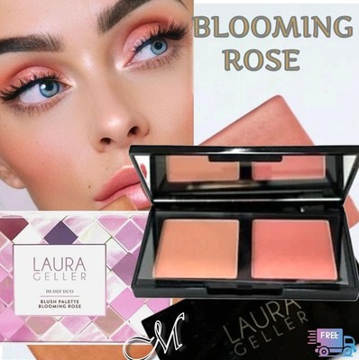 Laura Geller Hi-Def Duo Blush Palette* ~ Shade Blooming Rose (Pinks) 7g NIB $25