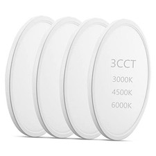 LED Flush Mount Ceiling Lights Dimmable 12Inch 3200LM 24Watt, 4 Packs White