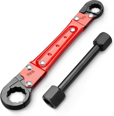 Plumbing Tools Angle Stop Wrench Kit, High-Precision Angle-on for Red 