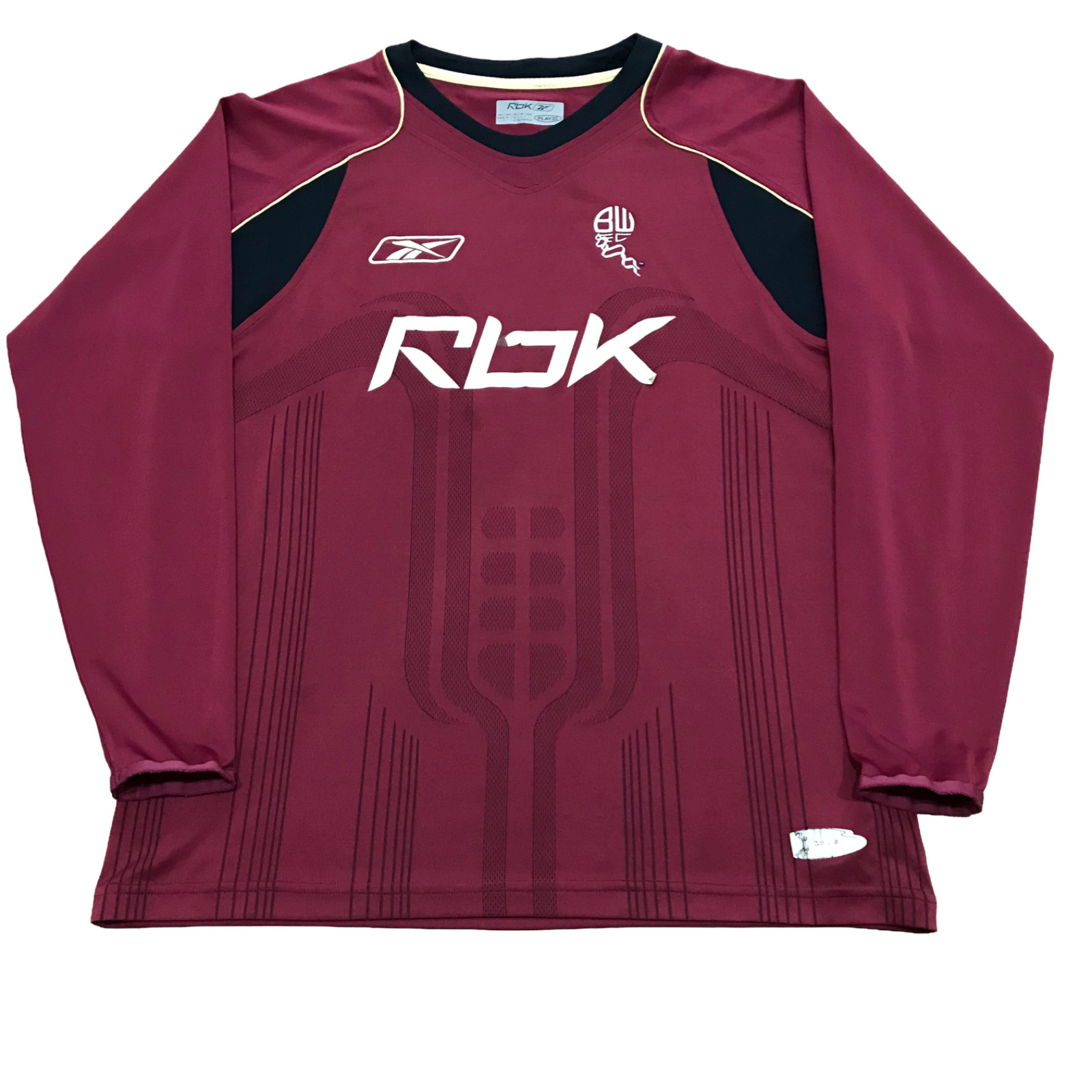 Bolton Wanderers 2006-08 Away Football Shirt Reebok Long Sleeve Jersey Size L