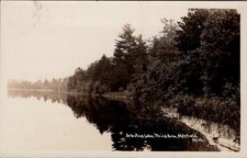 1933, Arbutus Lake, Third Arm, MAYFIELD, Michigan Real Photo Postcard