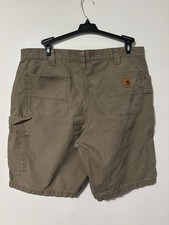 Mens Carhartt Carpenter Shorts. Size 38 No Flaws. Brown. Original Fit. Y2K Style