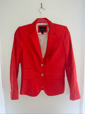 Women's J. Crew Red Schoolboy Blazer Size 2