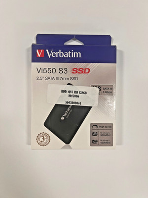 Verbatim Vi550 SATA III 2.5'' Internal Gaming SSD 128GB 6 Gbps