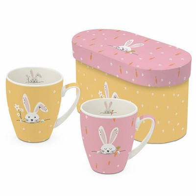 PPD Hello & Easter 2 Mug Set 2er Set Kaffee Becher Tasse New Bone China 350 ml