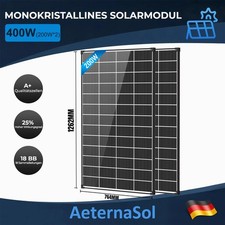 AeternaSol 400 Watt (200W*2) Solarpanel 12V Solarmodul Monokristallin …