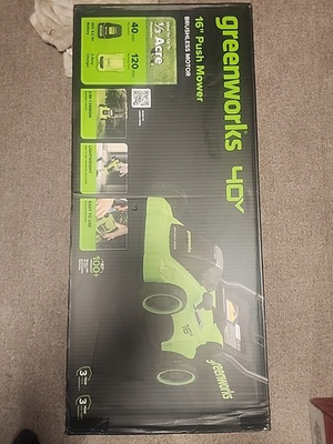 #ad GreenWorks 25322 40V 16quot; Cordless Lawn Mower with 4.0 Ah Battery BRUSHLESS $299.00