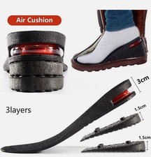 Height Increase Insoles Men Women Invisible Heel Lift Taller Inserts Shoe Pad US