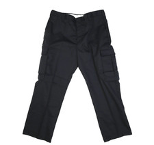 WearGuard Cargo Pants Mens 38x30 Black Workwear Utility Pockets Polyester Blend
