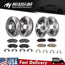Front Rear Disc Brake Rotors Ceramic Brake Pads Fits 2013 - 2020 Nissan Altima ！