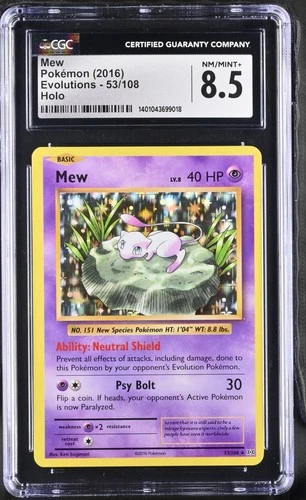 XY - Evolutions #53/108 Mew CGC 8.5