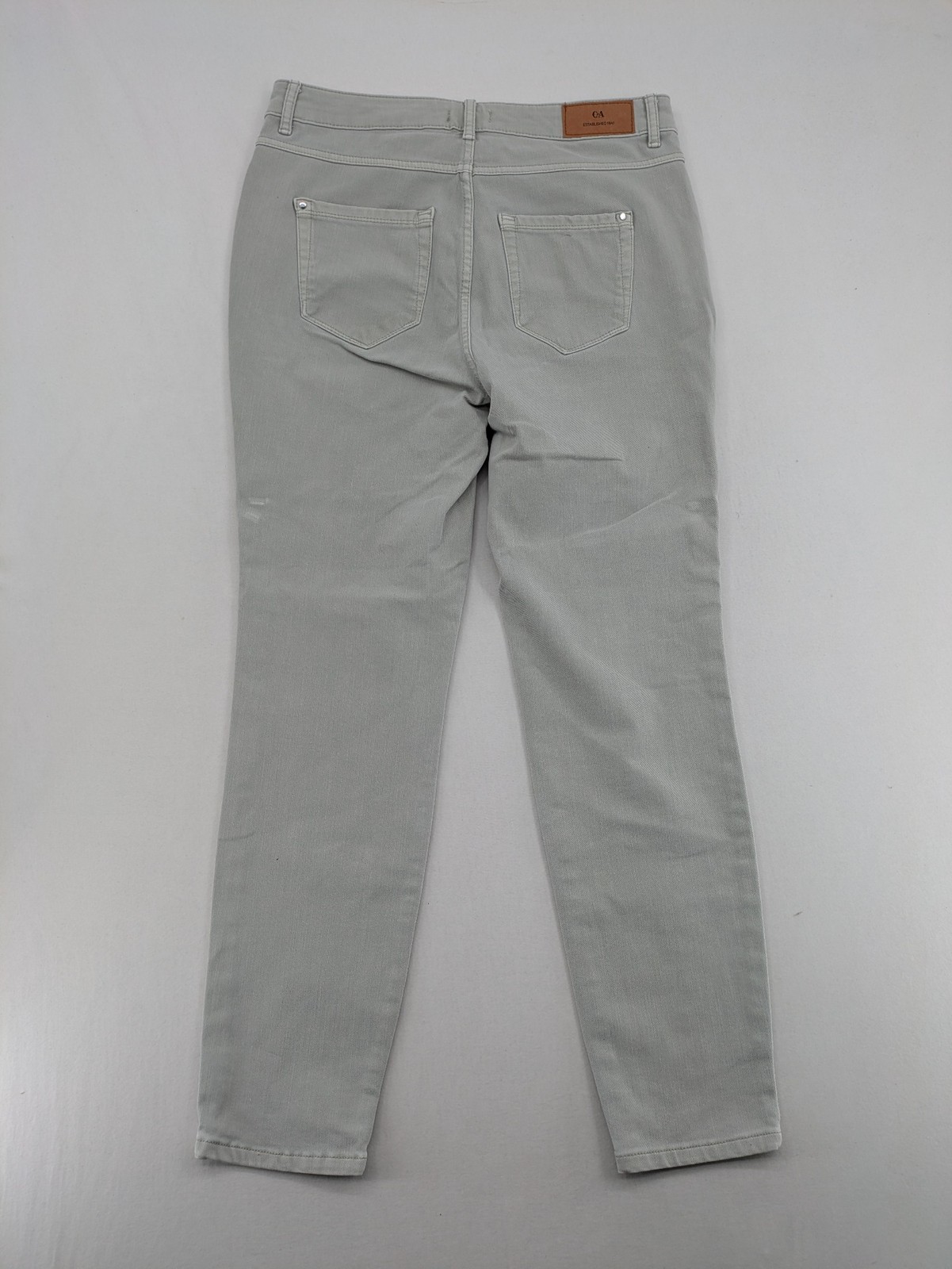 C&A Damen Jeans Hose Gr 42 Grau Slim Fit Stretch Knöchellang Freizeit image 10