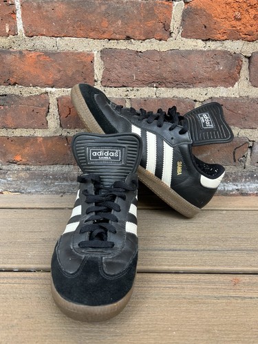 Adidas Sambas Men’s 8 White Black Gum OG Indoor Soccer Shoes Vintage Old Tag - Image 1