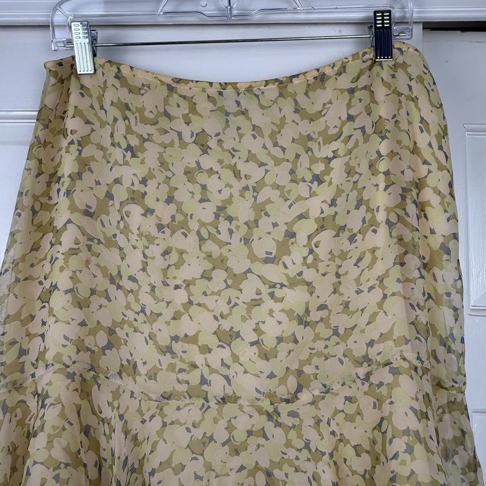 VTG Bloomingdales Silk Handkerchief Skirt Size 12 Ethereal Fairycore Pastels - Image 2 of 4