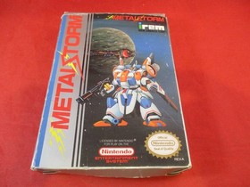 Metal Storm (Nintendo NES) COMPLETE w/ Box manual game poster WORKS!