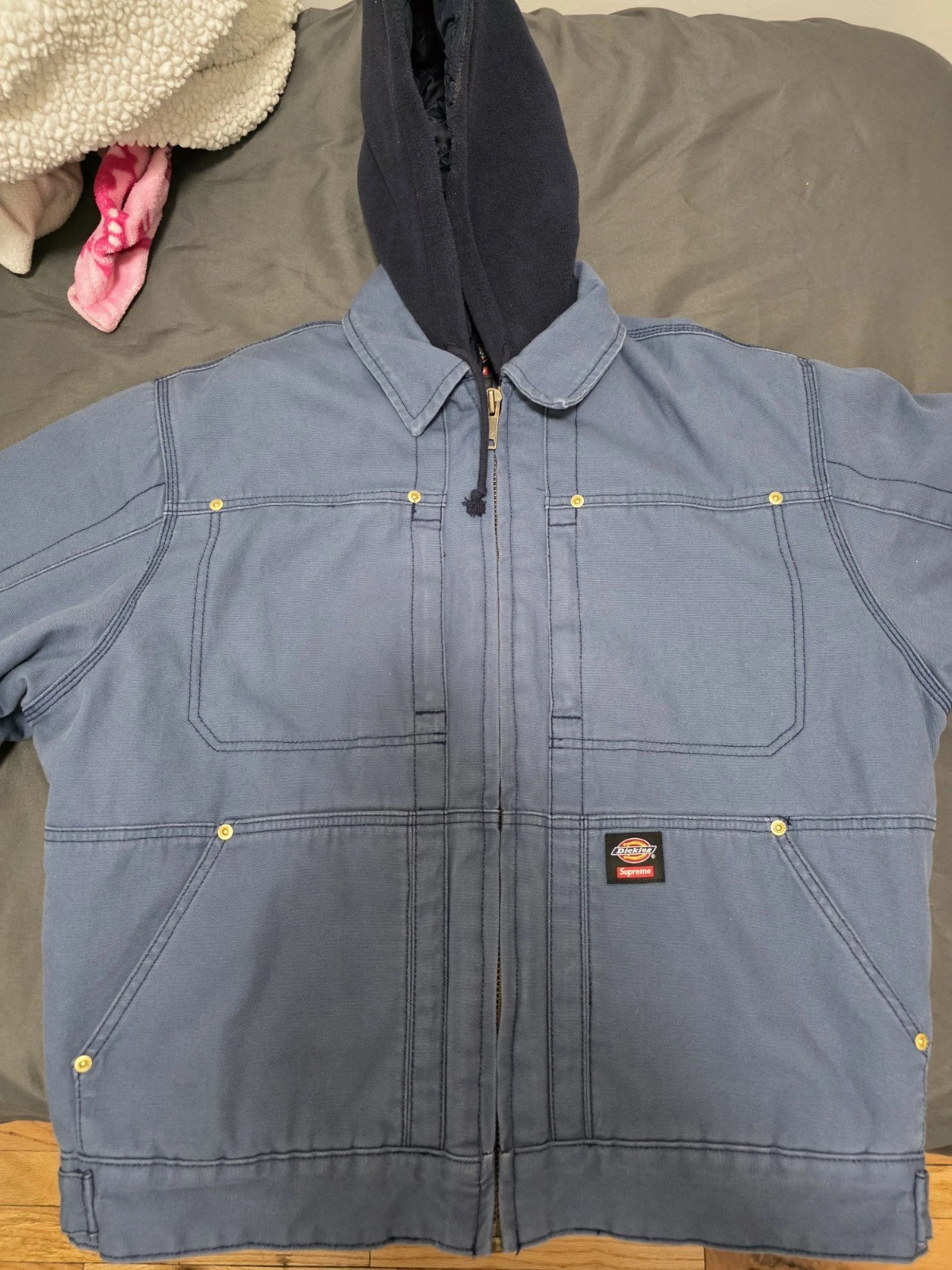 Veste de travail à capuche Supreme Dickies taille M bleu