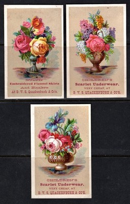 G.V.S. Quakenbush & Co. Floral Designs, Troy NY Victorian Adv. Trade ...