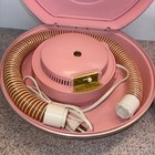 VTG Hot PINK ATOMIC RETRO SEARS Portable Deluxe Hair Dryer Bonnet Works HOT-COLD — photo 5