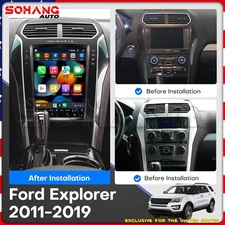 12.1" Car Radio Stereo GPS Carplay Android Auto For Ford Explorer 2011-2019 64G