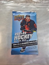 2021 - 22 Upper Deck Series 1 Hockey Sealed Booster Pack 1 Pack Young Guns 