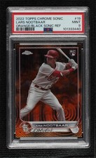 2022 Chrome Sonic Orange & Black Pulse Refractor 10/25 Lars Nootbaar PSA 9 b4d