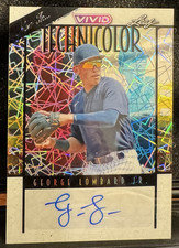 2023 Leaf Vivid Technicolor George Lombard Jr. Auto 1/1 #T-GLJ Baseball Yankees