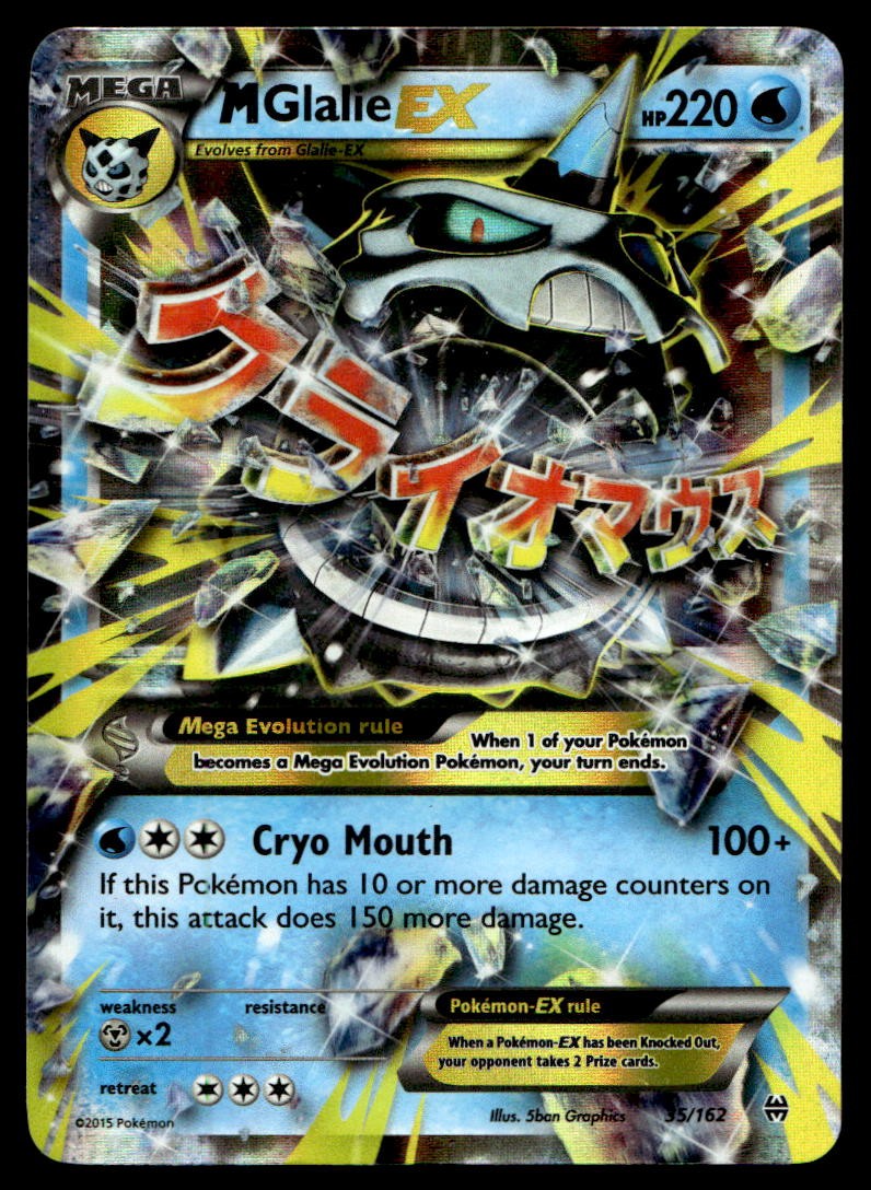 M Glalie EX XY - BREAKthrough Holo 35/162 Pokemon TCG