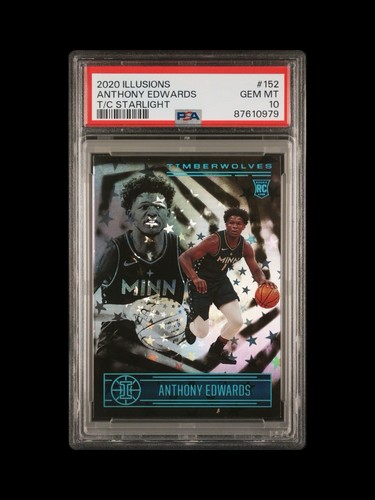 2020 Illusions #152 Trophy Collection Starlight Anthony Edwards RC PSA 10