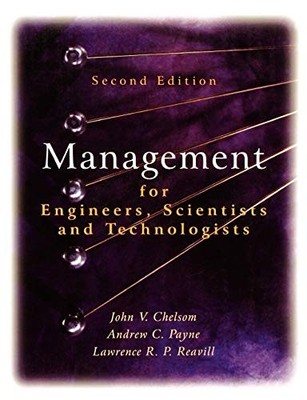 Management for Engineers, Scientist..., Chelsom, John V