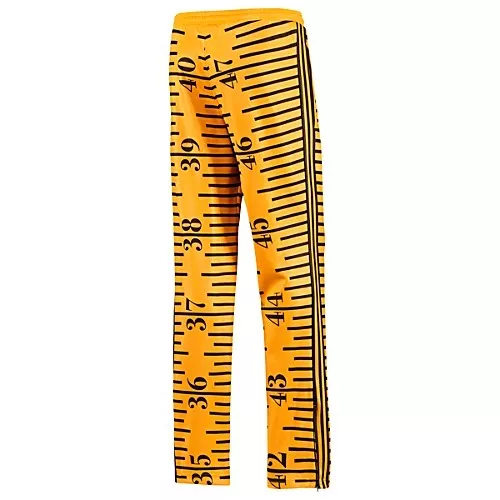Adidas JEREMY SCOTT TAPE MEASURE TRACK note gym Sweats Pant music Mens sz L RARE
