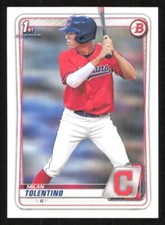 2020 Bowman Draft MILAN TOLENTINO 1st Year Baseball card CLEVELAND GUARDIANS #4
