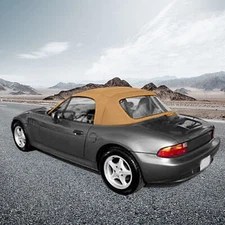 Soft Top Replacement Tan Fit 1996-2002 BMW Z3 Convertible Plastic Window