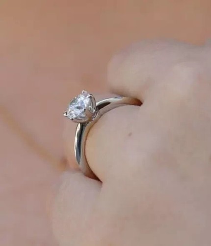1.50 Ct Round Cut IGI Certified Lab Grown Diamond Solitaire Ring 14K White Gold - Picture 7 of 23