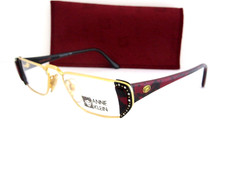 ANNE KLEIN 'Ouverture' Women's Eyeglass Frames with Crystals Italy NOS