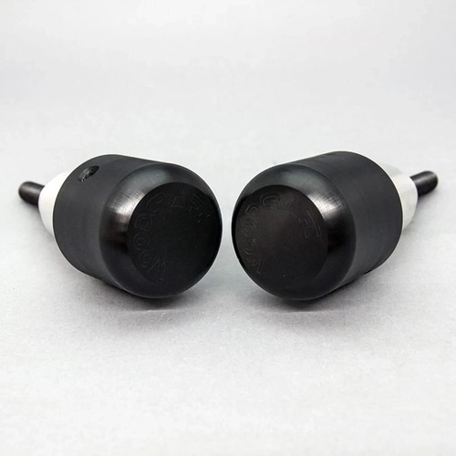 YAMAHA 2020-2024 MT-03 WOODCRAFT RACING FRAME SLIDER KIT WITH BLACK PUCKS - Foto 1 di 4