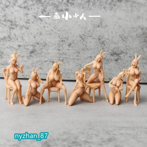 1/64 1/43 Bunny/Cat Girl Scene Props Miniatures Figures For Cars Vehicles Toys - Picture 18 of 36