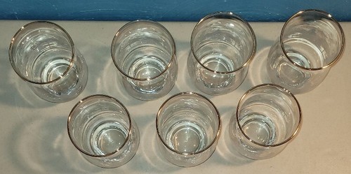 7- Vintage Arby's Libbey mattierte Winterszene Weihnachtsbecher gold ausgestellter Rand - Bild 2 von 3