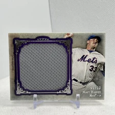 2013 Topps Five Star Matt Harvey Jumbo Patch /20 New York Mets SSP Purple